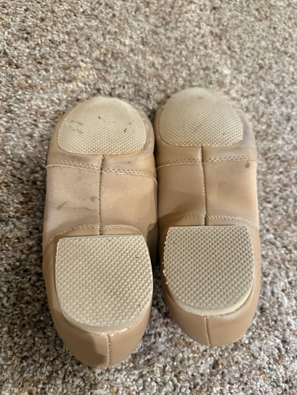 Kids Slip-On Dance Shoes in Tan